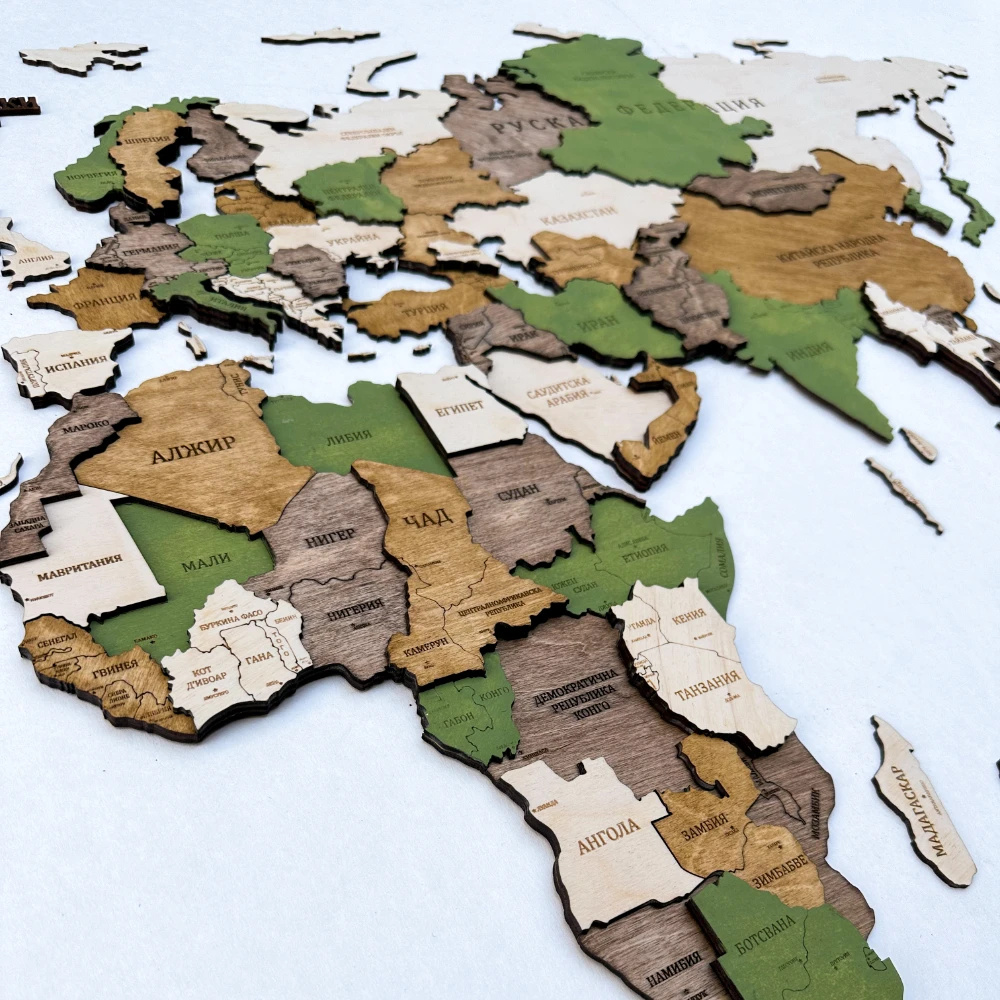 3D ξύλινη κάρτα Green Olive (επιλογή LED) - Image 4